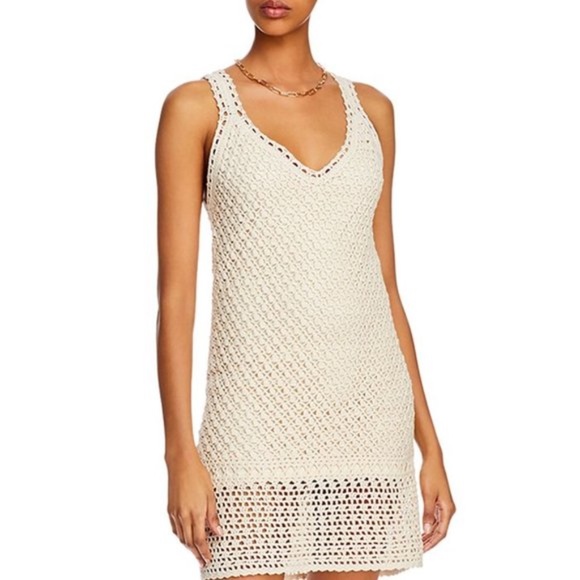 Aqua Dresses & Skirts - AQUA Crochet Sleeveless Dress NWT